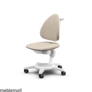 Krzesło regulowane dla dzieci Maximo white ted beige