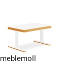 moll unique Schreibtisch T7 apricot Kinderschreibtisch Jugendschreibtisch elektrisch hoehenverstellbar Hoehenadapter.jpg