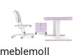 moll unique T7 Nussbaum elektrisch hoehenverstellbar Schreibtisch S6 Drehtsuhl C7 Container Freisteller Flieder.jpg